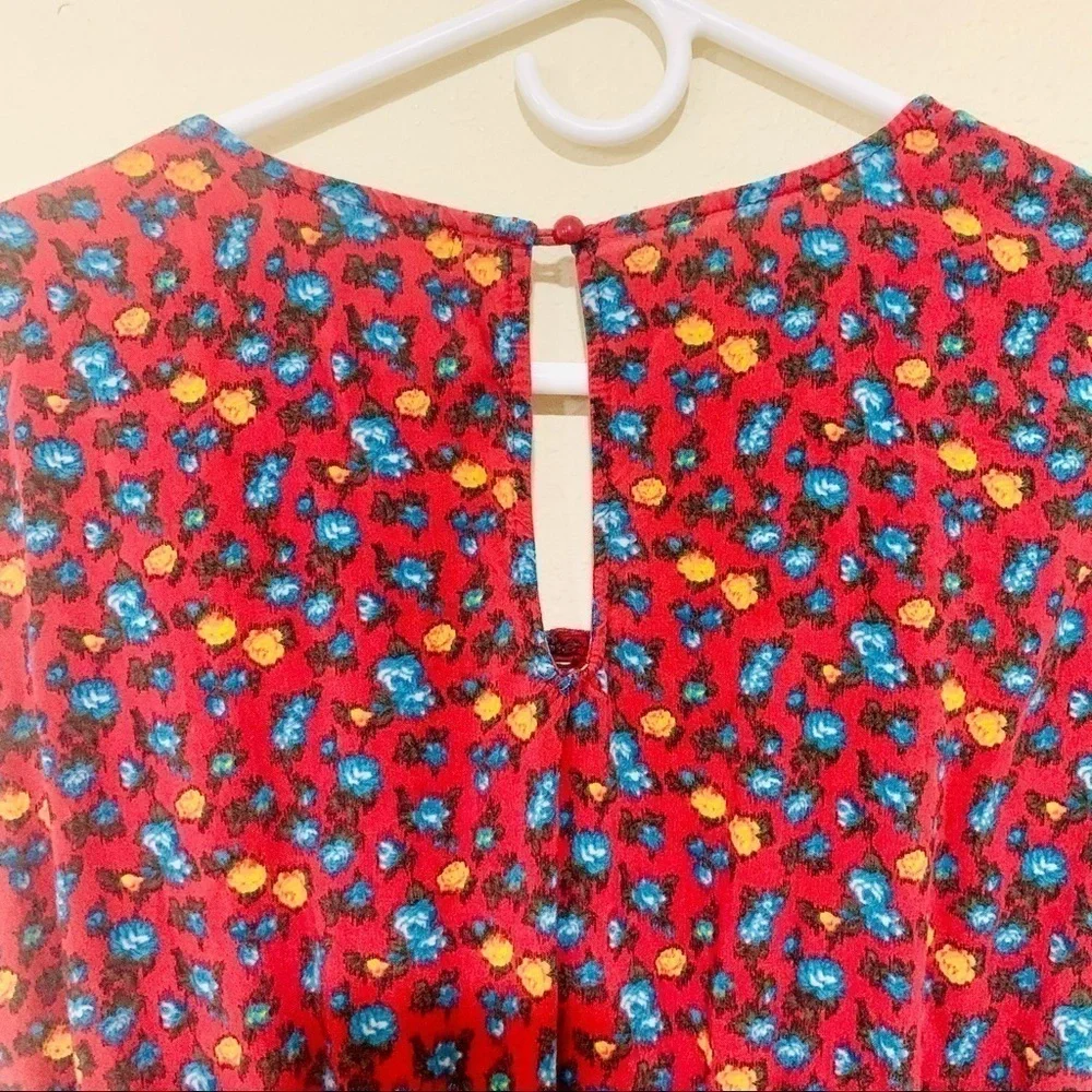 LOVE FIRE Boho Prairie Vintage Style Dress Floral